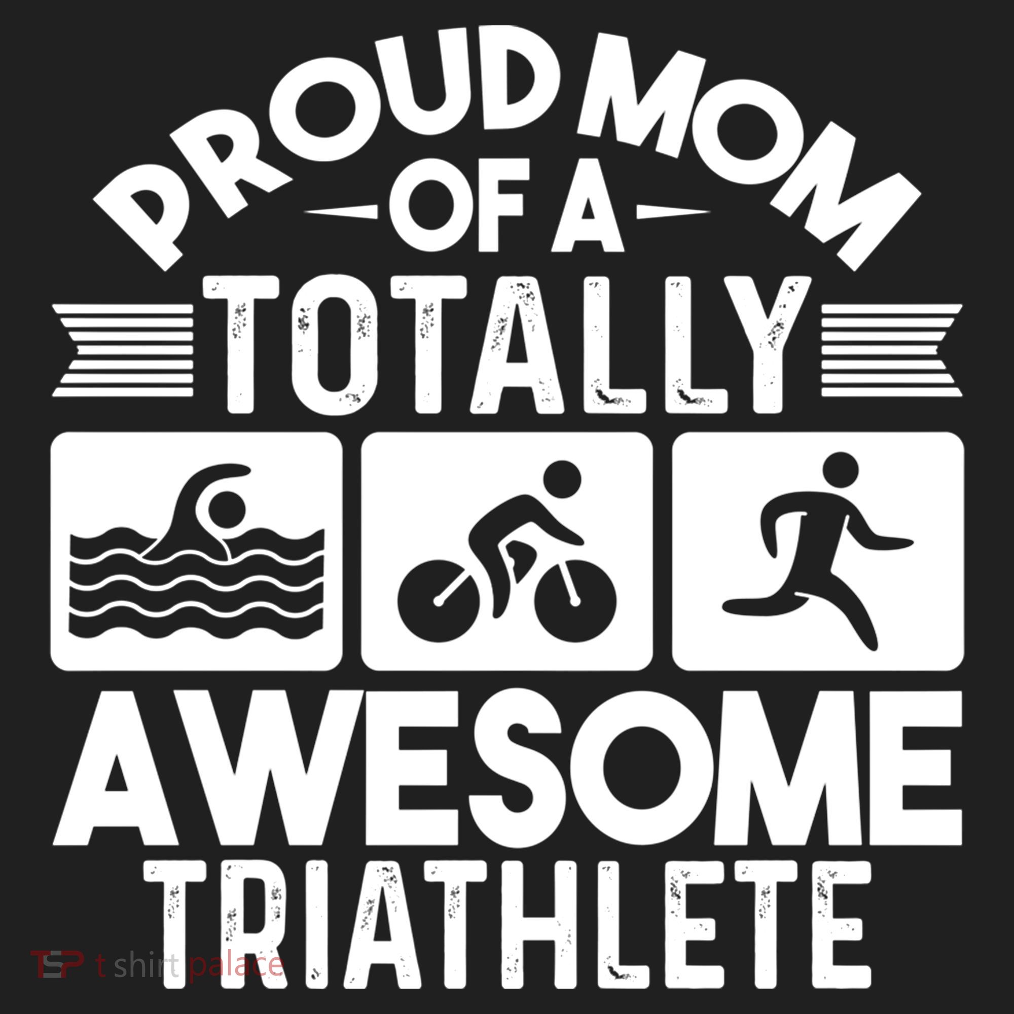 Triathlete Supporter Mom Gift Triathlon Run Swim Bike Cycle Gift Beanie