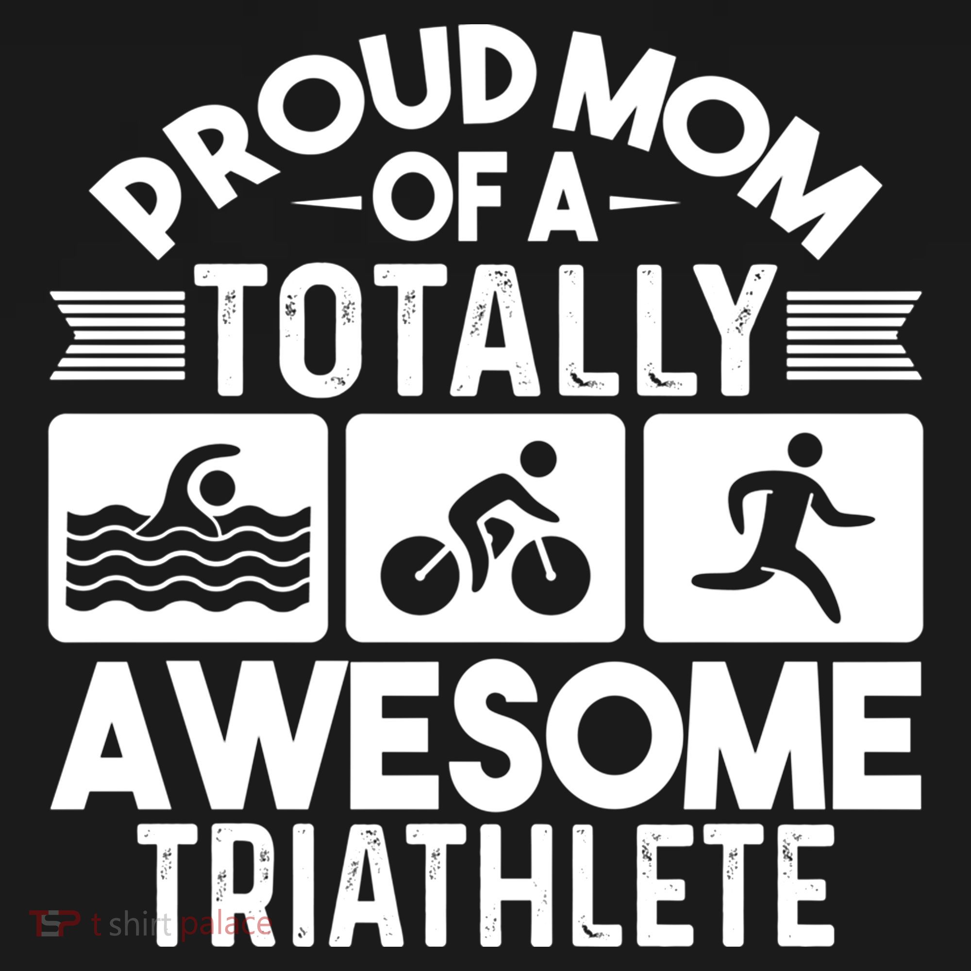 Triathlete Supporter Mom Gift Triathlon Run Swim Bike Cycle Gift Ornament