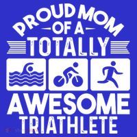 Triathlete Supporter Mom Gift Triathlon Run Swim Bike Cycle Gift Polo thumb 2