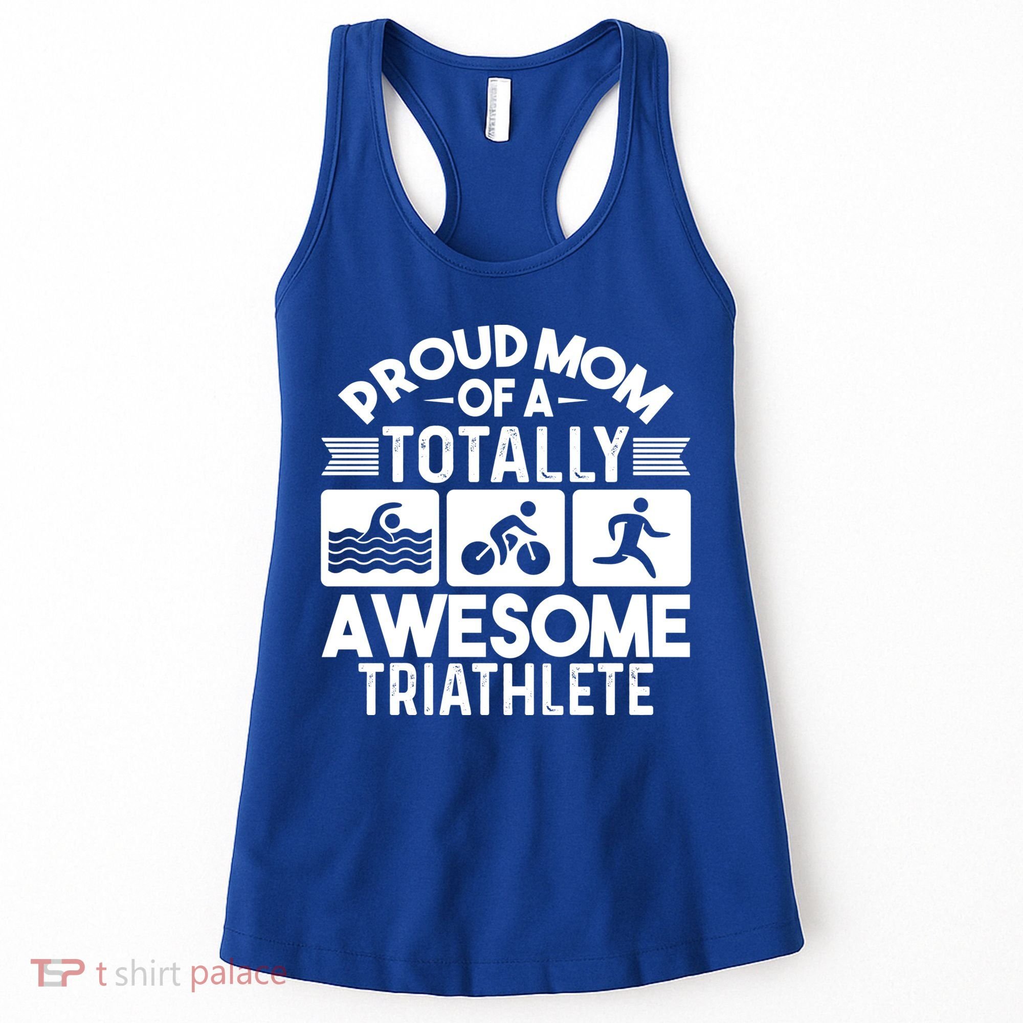 Triathlete Supporter Mom Gift Triathlon Run Swim Bike Cycle Gift Women's Tank Top