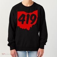 Toledo Sandusky Mansfield 419 Area Code Ohio Women's Sweatshirt thumb 0