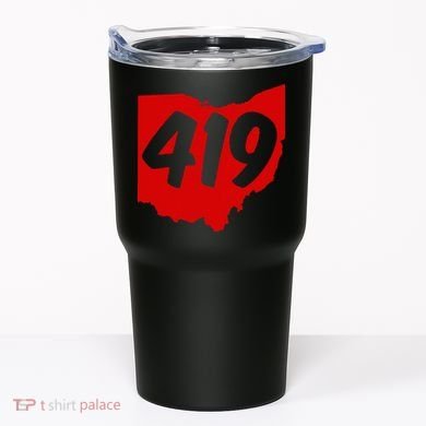 Toledo Sandusky Mansfield 419 Area Code Ohio Tumbler