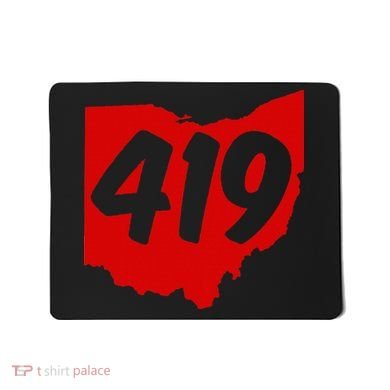 Toledo Sandusky Mansfield 419 Area Code Ohio Mousepad
