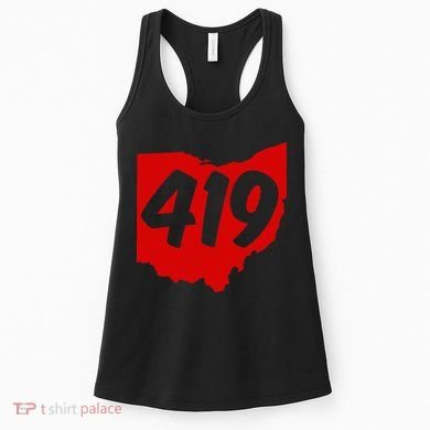 Toledo Sandusky Mansfield 419 Area Code Ohio Women's Tank Top