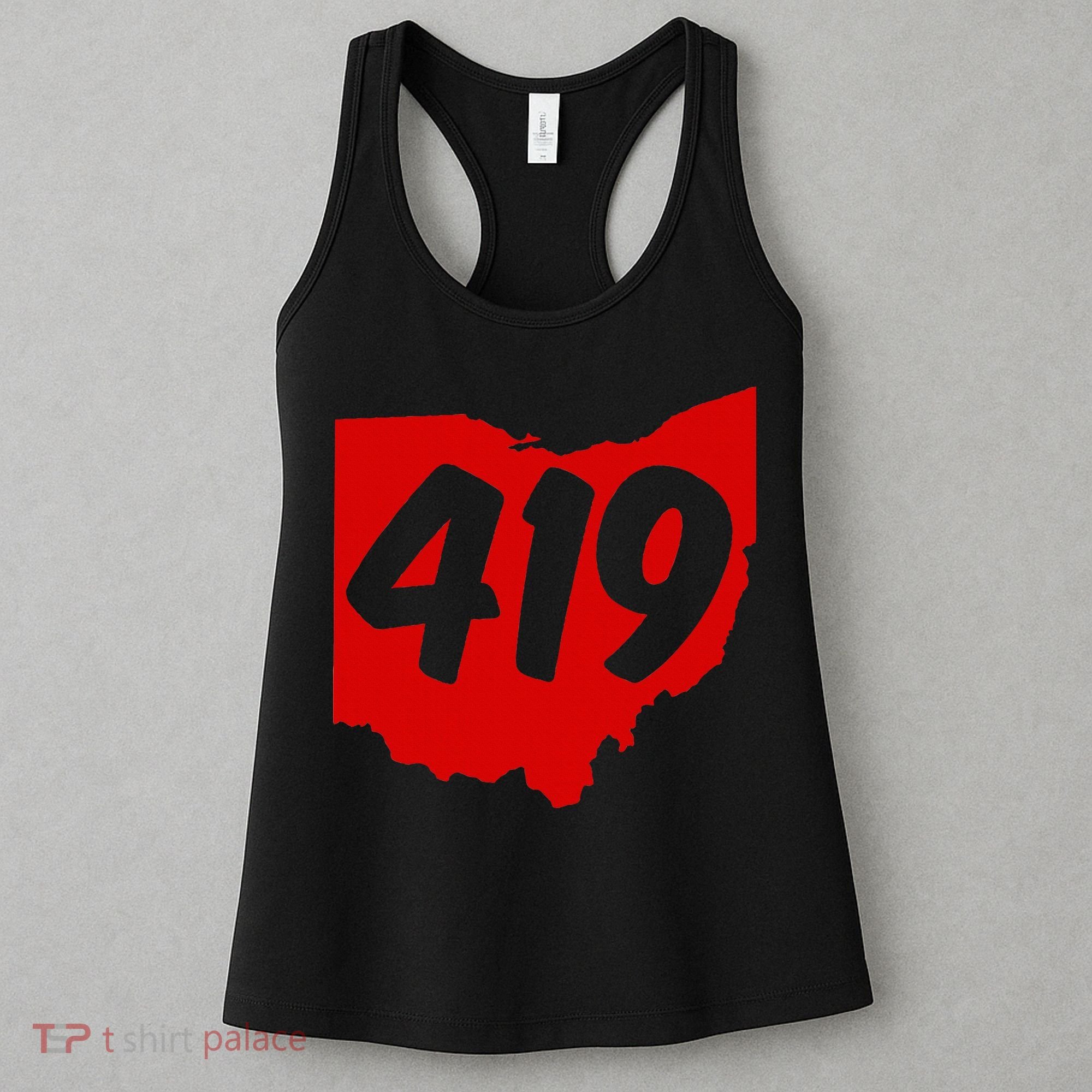 Toledo Sandusky Mansfield 419 Area Code Ohio Women's Tank Top