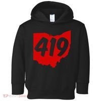 Toledo Sandusky Mansfield 419 Area Code Ohio Toddler Hoodie thumb 0