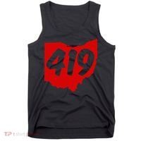 Toledo Sandusky Mansfield 419 Area Code Ohio Tank Top thumb 0