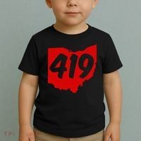 Toledo Sandusky Mansfield 419 Area Code Ohio Toddler T-Shirt thumb 2