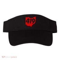 Toledo Sandusky Mansfield 419 Area Code Ohio Visor thumb 0