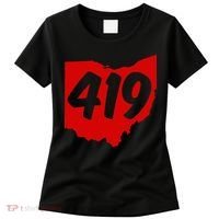 Toledo Sandusky Mansfield 419 Area Code Ohio Women's T-Shirt thumb 0