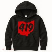 Toledo Sandusky Mansfield 419 Area Code Ohio Kids Hoodie thumb 0