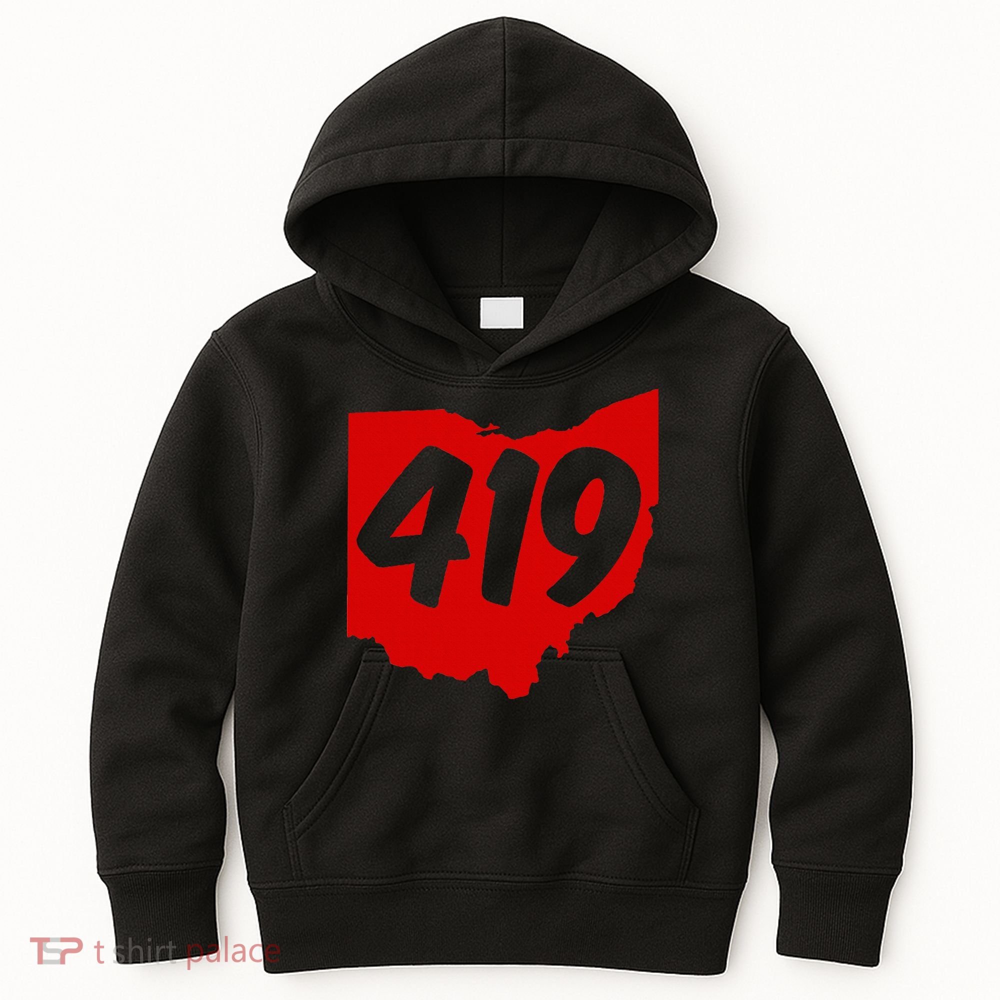 Toledo Sandusky Mansfield 419 Area Code Ohio Kids Hoodie