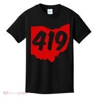 Toledo Sandusky Mansfield 419 Area Code Ohio Kids T-Shirt thumb 0