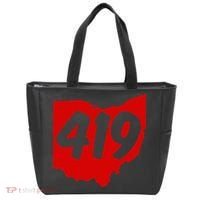 Toledo Sandusky Mansfield 419 Area Code Ohio Tote Bag thumb 0