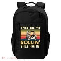 They See Me Rollin They Hatin Forklift Driver Fork Stacker Backpack thumb 0
