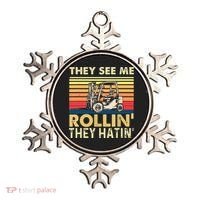 They See Me Rollin They Hatin Forklift Driver Fork Stacker Ornament thumb 0