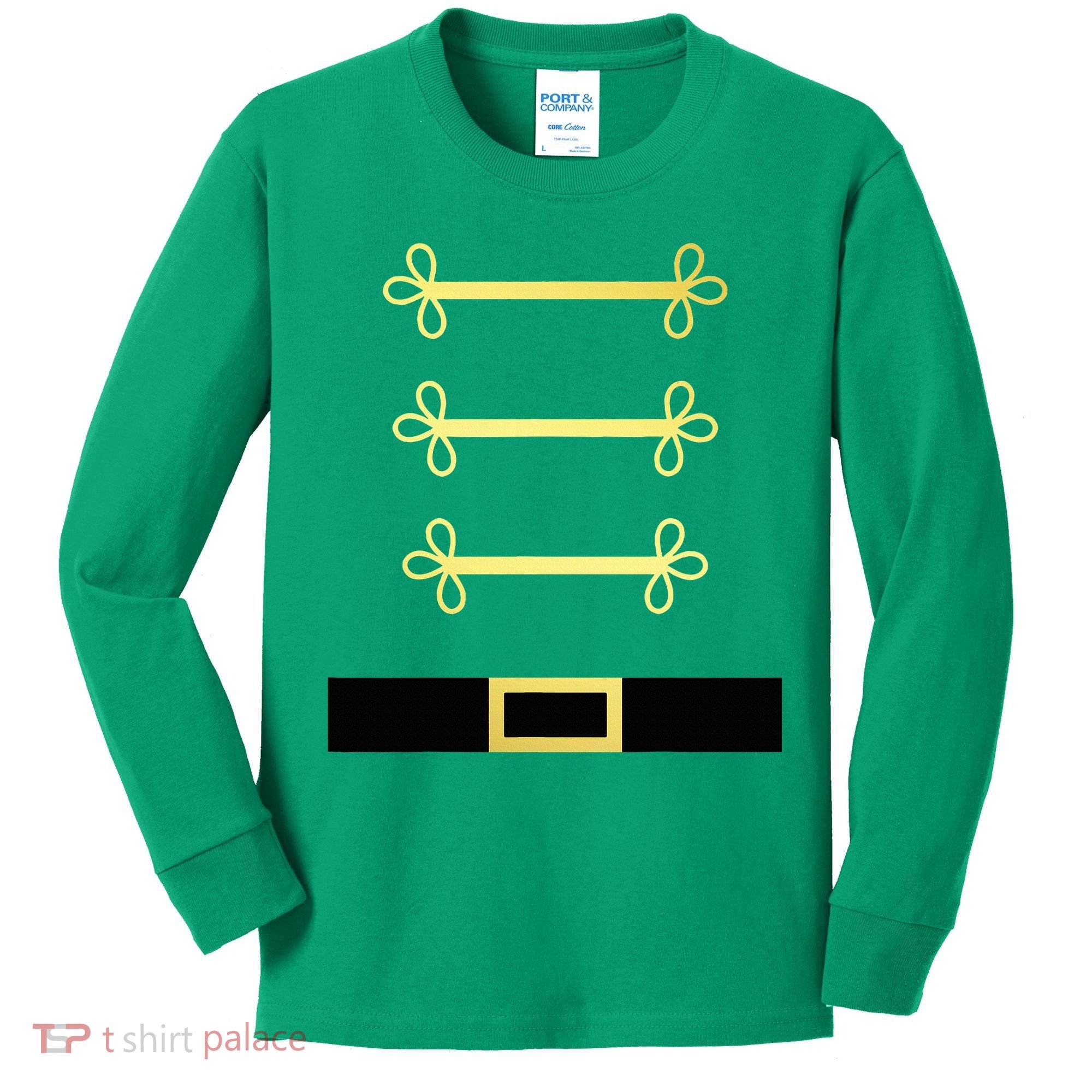 Toy Soldier Nutcracker Costume Uniform Kids Long Sleeve Shirt