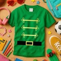 Toy Soldier Nutcracker Costume Uniform Kids T-Shirt thumb 3