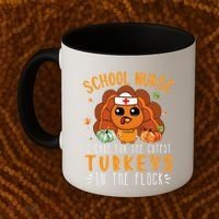 Tu School Nurse Thanksgiving Turkey Lover Costume Fall Coffee Mug thumb 2