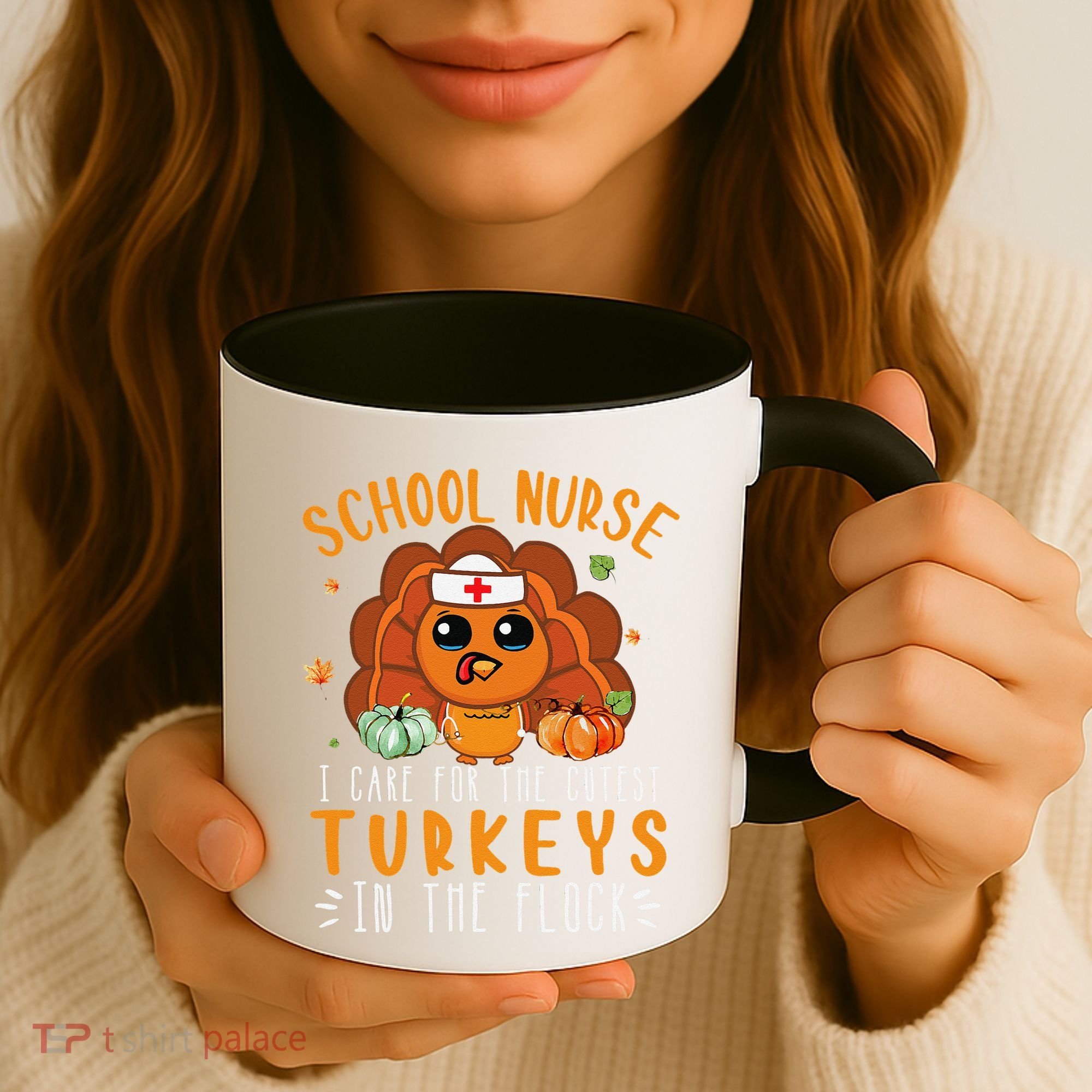Tu School Nurse Thanksgiving Turkey Lover Costume Fall Coffee Mug