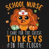 Tu School Nurse Thanksgiving Turkey Lover Costume Fall Women's Hoodie thumb 2