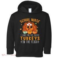 Tu School Nurse Thanksgiving Turkey Lover Costume Fall Toddler Hoodie thumb 0