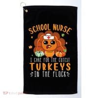 Tu School Nurse Thanksgiving Turkey Lover Costume Fall Golf Towel thumb 0