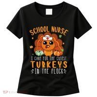 Tu School Nurse Thanksgiving Turkey Lover Costume Fall Women's T-Shirt thumb 0