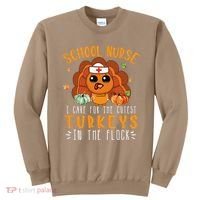 Tu School Nurse Thanksgiving Turkey Lover Costume Fall Sweatshirt thumb 0