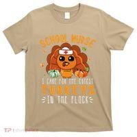 Tu School Nurse Thanksgiving Turkey Lover Costume Fall T-Shirt thumb 0