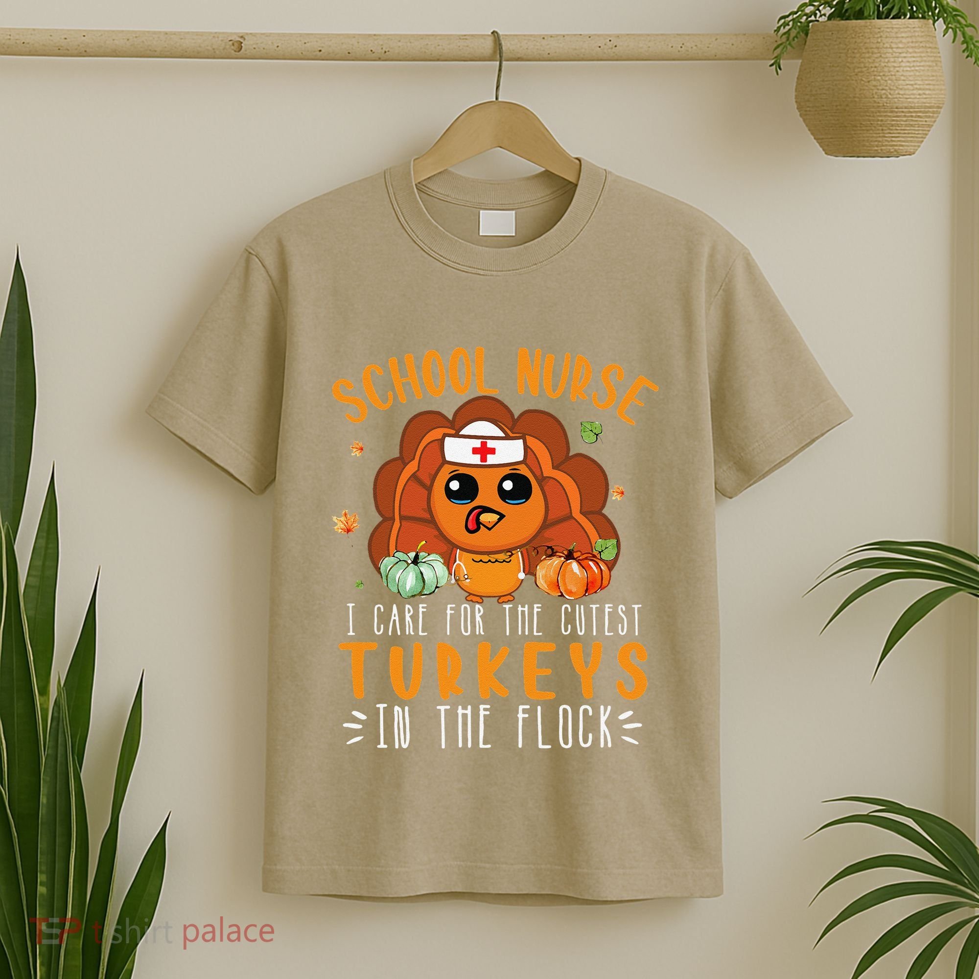 Tu School Nurse Thanksgiving Turkey Lover Costume Fall T-Shirt