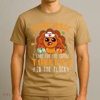 Tu School Nurse Thanksgiving Turkey Lover Costume Fall T-Shirt thumb 3