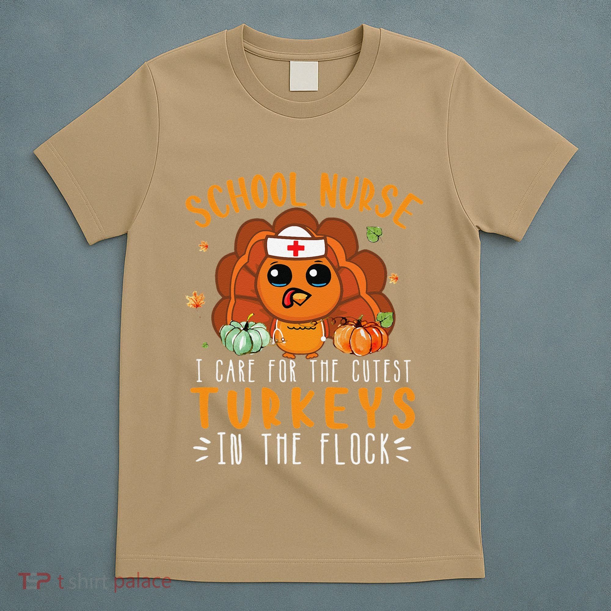 Tu School Nurse Thanksgiving Turkey Lover Costume Fall T-Shirt