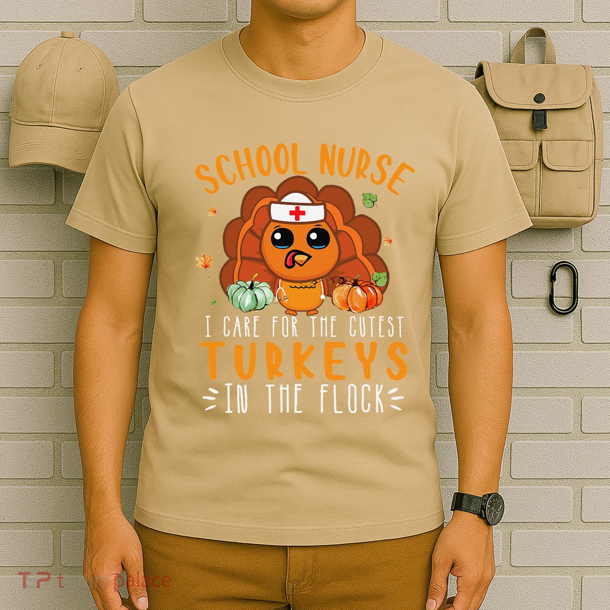 Tu School Nurse Thanksgiving Turkey Lover Costume Fall T-Shirt