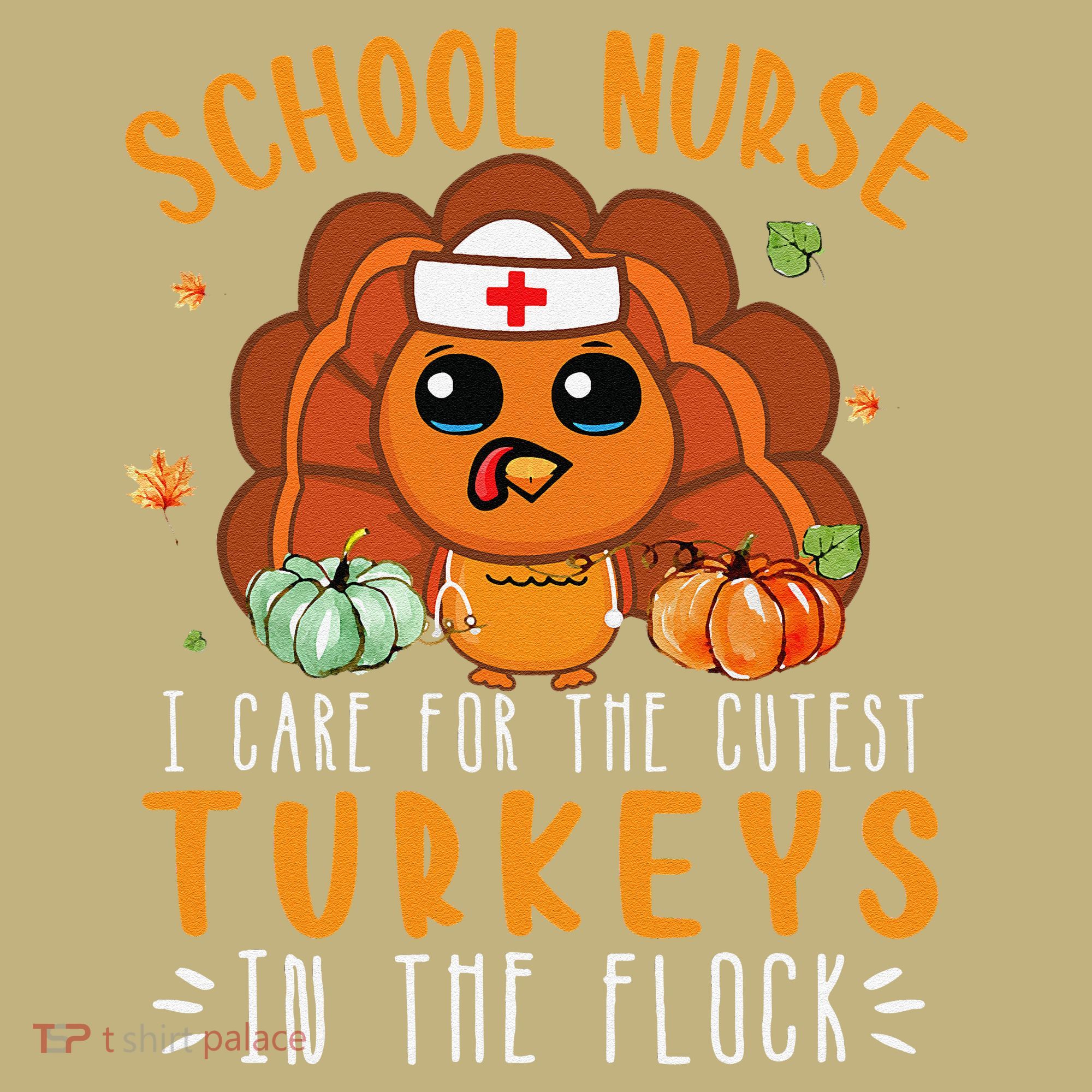 Tu School Nurse Thanksgiving Turkey Lover Costume Fall Polo