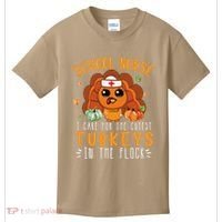 Tu School Nurse Thanksgiving Turkey Lover Costume Fall Kids T-Shirt thumb 0