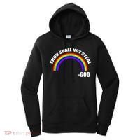 Thou Shall Not Steal Gods Rainbow Women's Hoodie thumb 0