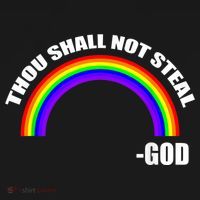 Thou Shall Not Steal Gods Rainbow Women's Tank Top thumb 5