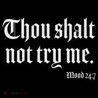 Thou Shalt Not Try Me Mood 24 7 Women's Hoodie thumb 2