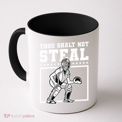 Thou Shalt Not Steal Baseball Cool Gift Coffee Mug