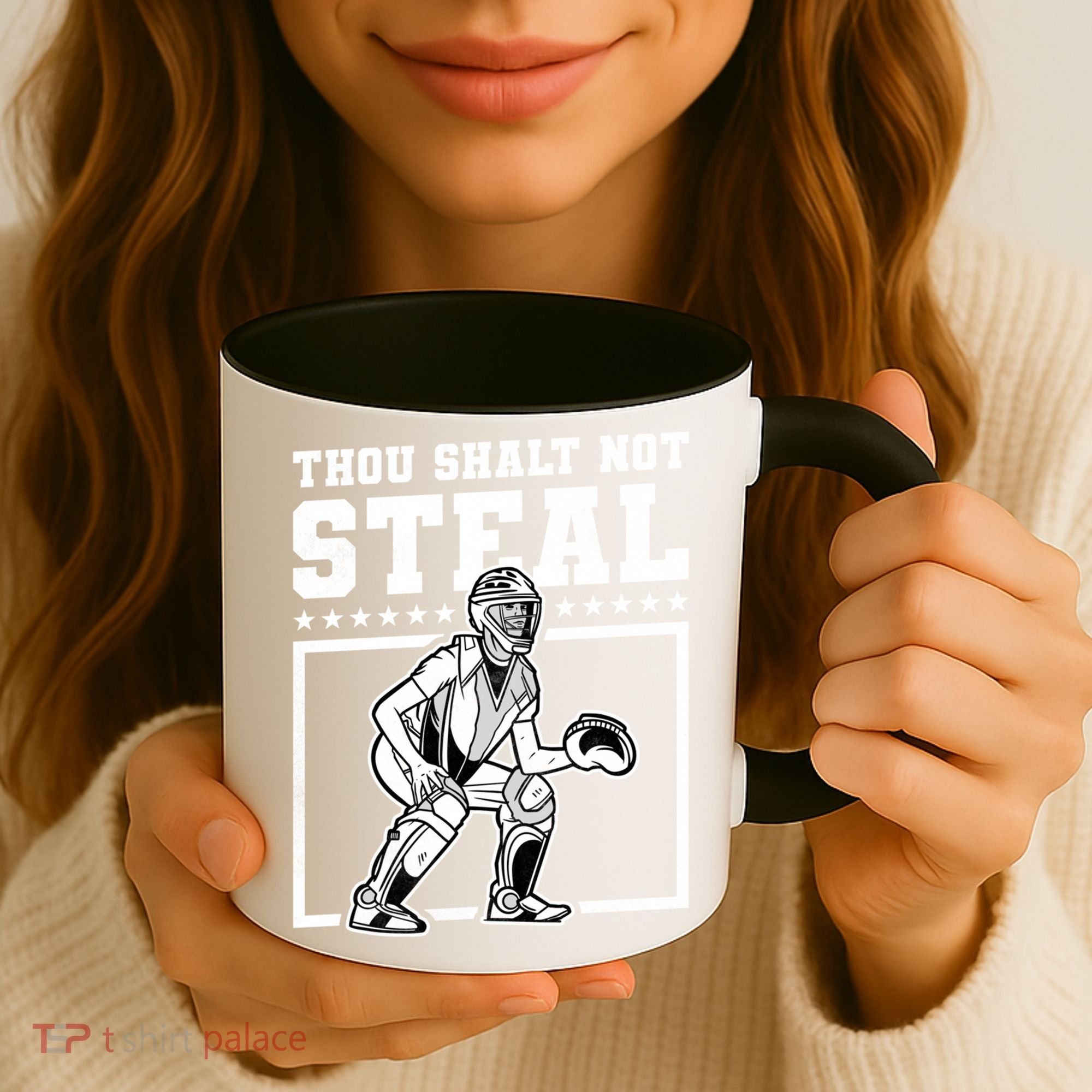 Thou Shalt Not Steal Baseball Cool Gift Coffee Mug