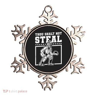 Thou Shalt Not Steal Baseball Cool Gift Ornament