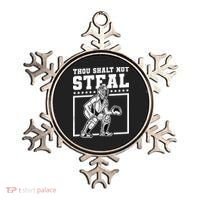 Thou Shalt Not Steal Baseball Cool Gift Ornament thumb 0