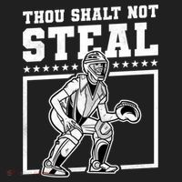 Thou Shalt Not Steal Baseball Cool Gift Hat thumb 2