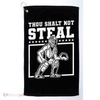Thou Shalt Not Steal Baseball Cool Gift Golf Towel thumb 0