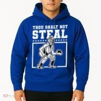 Thou Shalt Not Steal Baseball Cool Gift Hoodie thumb 2