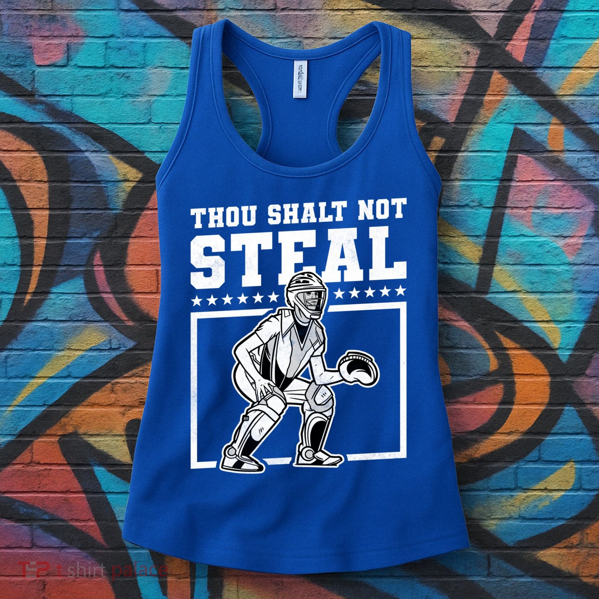 Thou Shalt Not Steal Baseball Cool Gift Women's Tank Top