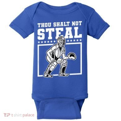 Thou Shalt Not Steal Baseball Cool Gift Baby Bodysuit