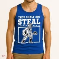 Thou Shalt Not Steal Baseball Cool Gift Tank Top thumb 3