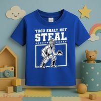 Thou Shalt Not Steal Baseball Cool Gift Toddler T-Shirt thumb 3